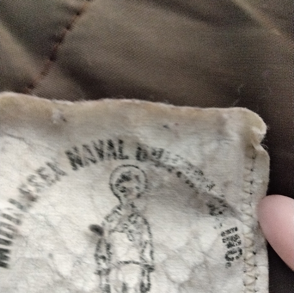 Vintage Naval flight jacket sz Large - Picture 3 of 11